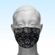 Facemask Black paisley